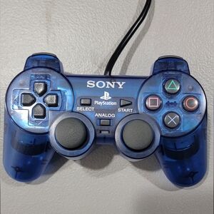 Sony Translucent Blue PlayStation Wired Controller